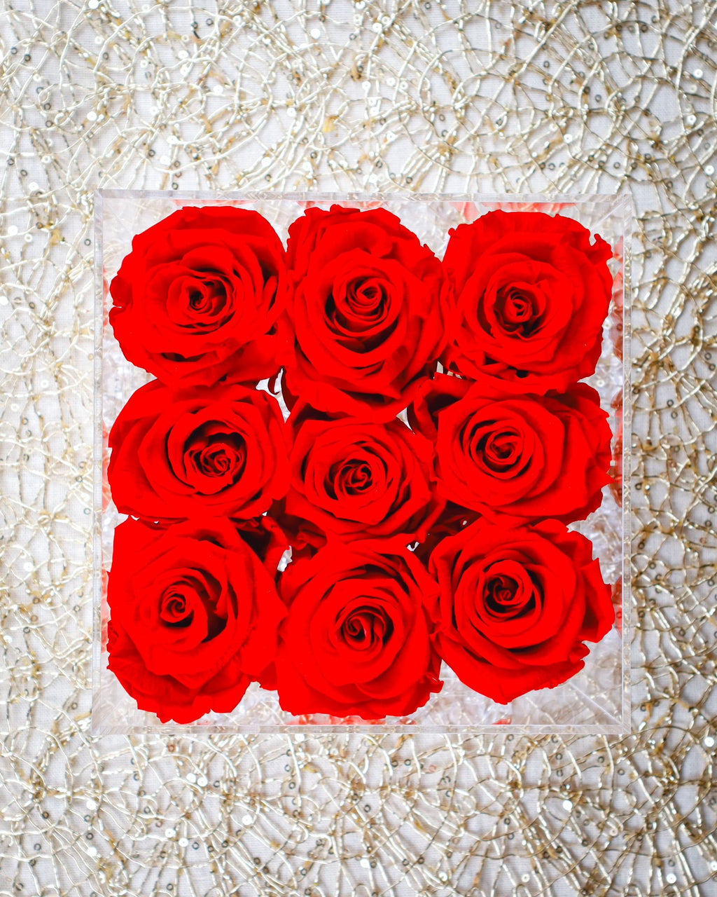 Nine Eternal Red Roses