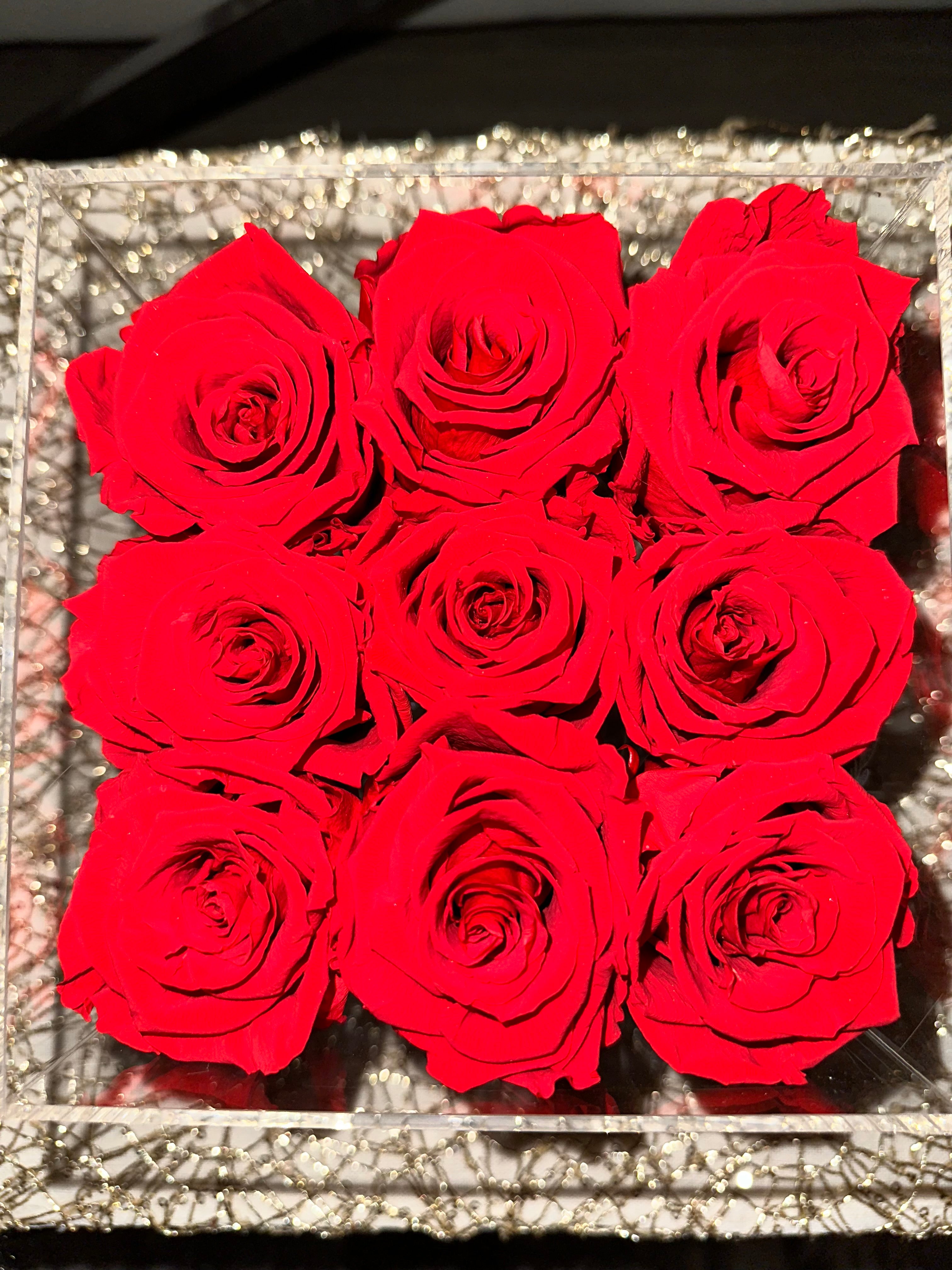 Nine Eternal Red Roses