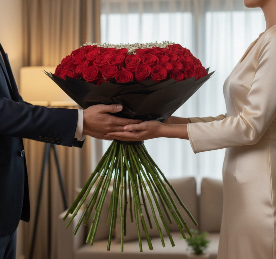 Heart of 100  Roses