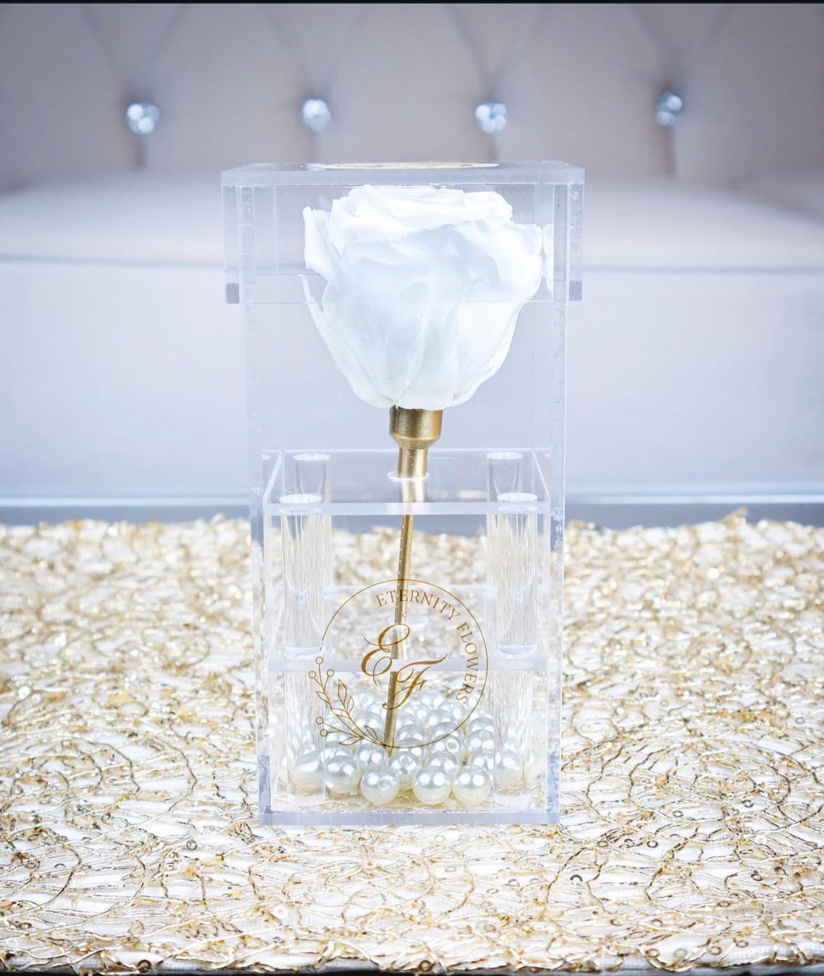 Eternal White Single Rose