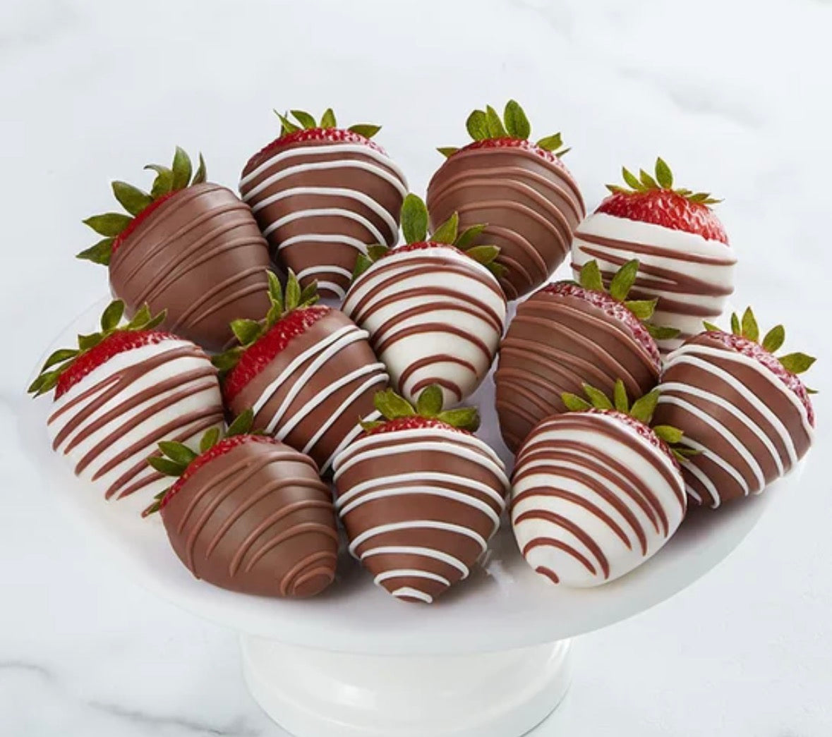 Milk & White Chocolate Dipped Strawberries